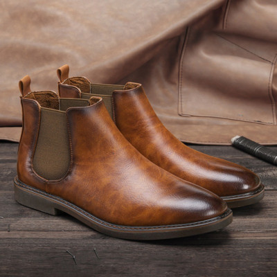 Brit Férfi Cipők Divat Férfi Luxus Chelsea Boots Retro Slip alkalmi bokacsizmák Nagy méretű Rövid Botas Zapatillas Hombre