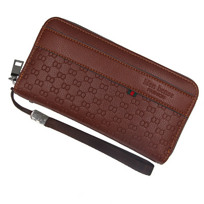 Uus meeste rahakott, pikk, must, uued meeste rahakotid, pikad moodne lukuga, reljeefne mitme kaardiga magnetiline kolmikkott Meeste rahakott Äri