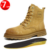 Ankel Boots Elevator Magasságnövelő Cipők Férfi Talpbetét 7cm Állítható Cipő Emelő Női Bőr Nagy 35-47