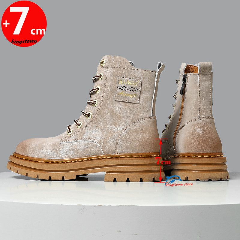 Ankel Boots Elevator Magasságnövelő Cipők Férfi Talpbetét 7cm Állítható Cipő Emelő Női Bőr Nagy 35-47