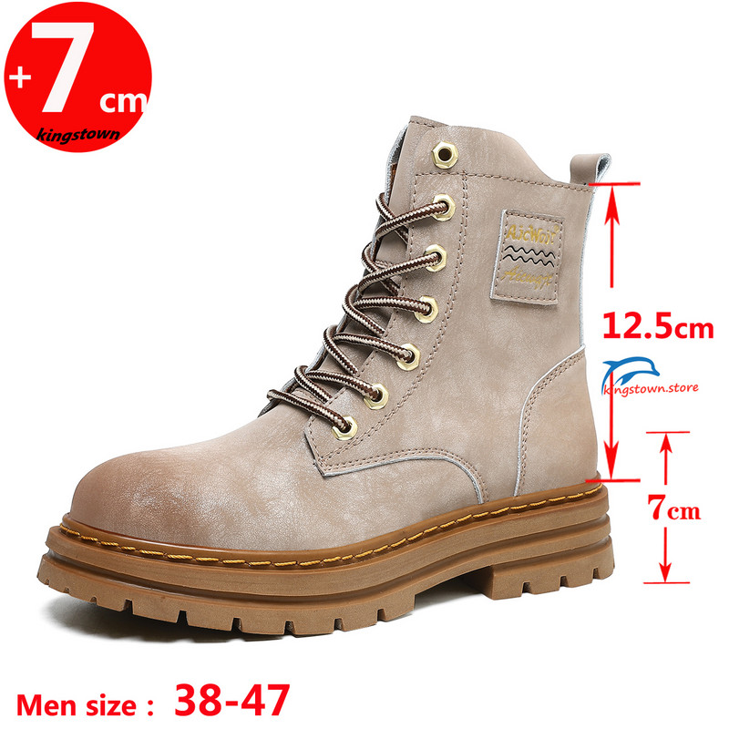 Ankel Boots Elevator Magasságnövelő Cipők Férfi Talpbetét 7cm Állítható Cipő Emelő Női Bőr Nagy 35-47