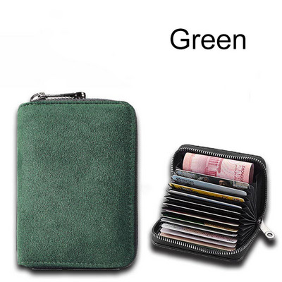 ALCANTARA Kártyatartó Női és Férfi Turn szőrme Luxus műbőr karcsú kártya mini pénztárca kis kártyacsomag