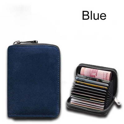 ALCANTARA Kártyatartó Női és Férfi Turn szőrme Luxus műbőr karcsú kártya mini pénztárca kis kártyacsomag