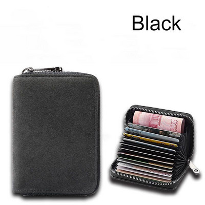 ALCANTARA Kártyatartó Női és Férfi Turn szőrme Luxus műbőr karcsú kártya mini pénztárca kis kártyacsomag