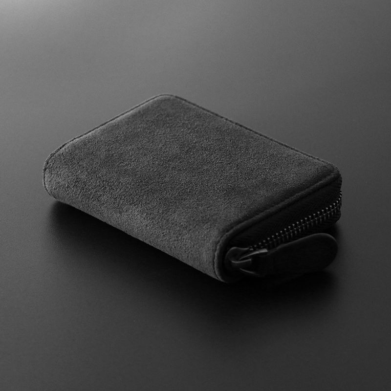 ALCANTARA Kártyatartó Női és Férfi Turn szőrme Luxus műbőr karcsú kártya mini pénztárca kis kártyacsomag