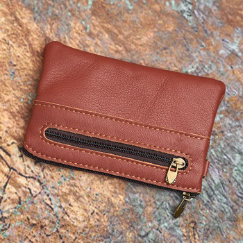 NASVA Ανδρικό πορτοφόλι Ρετρό Τσάντα με φερμουάρ Μικρή τσέπη πορτοφολιού για άνδρες Γυναικείο πορτοφόλι με θήκη για κάρτα