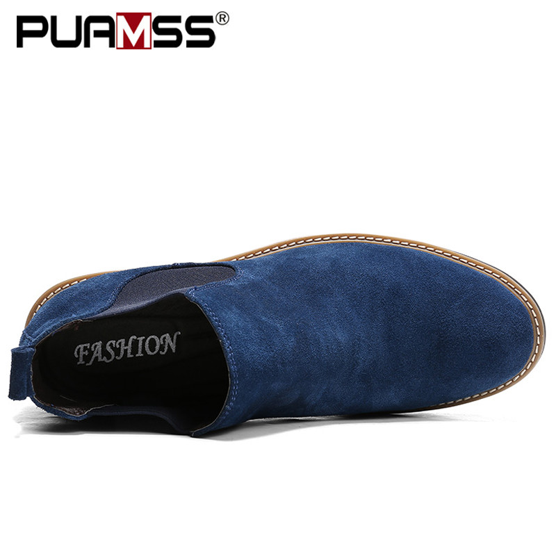 2020, cizme noi pentru bărbați, cizme Chelsea din piele de căprioară de înaltă calitate, cizme de toamnă pentru bărbați.