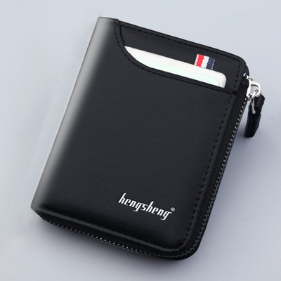 2022-es új férfi pénztárca alkalmi Carteras rövid pénztárca férfi PU bőr Billetera Hombre luxus kis cipzáras érmék táska Cartera Hombr