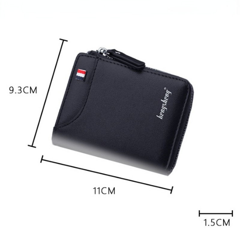 2022-es új férfi pénztárca alkalmi Carteras rövid pénztárca férfi PU bőr Billetera Hombre luxus kis cipzáras érmék táska Cartera Hombr