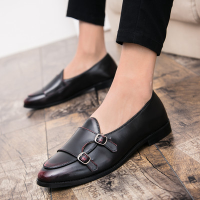 Muške kožne natikače od mikrovlakana Luksuzni brend Talijanski dizajn Vjenčane udobne muške prozračne klupske cipele za zabave Zapatos Hombre