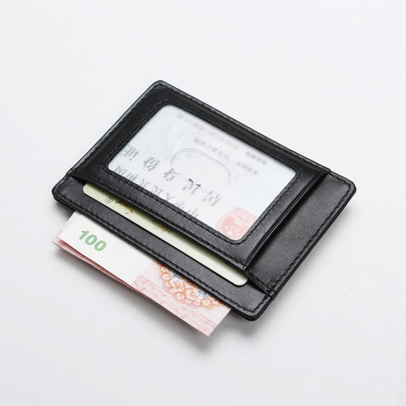 BLEVOLO RFID Noul pachet de carduri Portofel subțire pentru bărbați Suport card pătrat Mini Lady Husă pentru card foto Husă de identificare Genți pentru bani