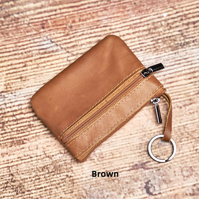 NUPUGOO mini pénztárca férfi pénztárca, női cipzár, vintage, rövid női, vékony, vékony női női pénztárca