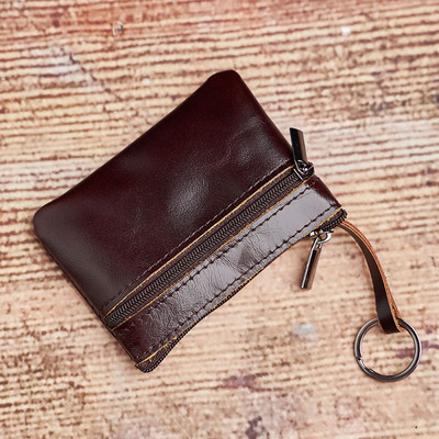 NUPUGOO mini pénztárca férfi pénztárca, női cipzár, vintage, rövid női, vékony, vékony női női pénztárca