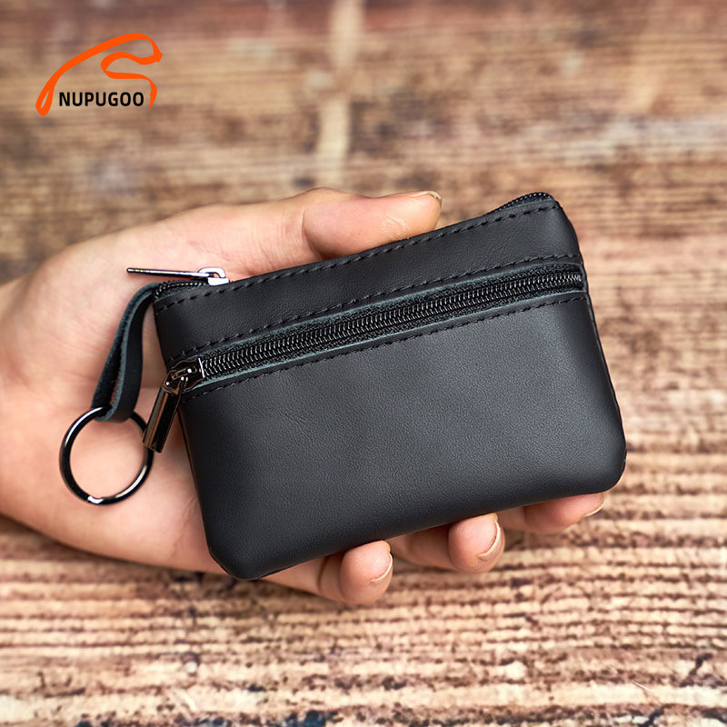 NUPUGOO mini pénztárca férfi pénztárca, női cipzár, vintage, rövid női, vékony, vékony női női pénztárca
