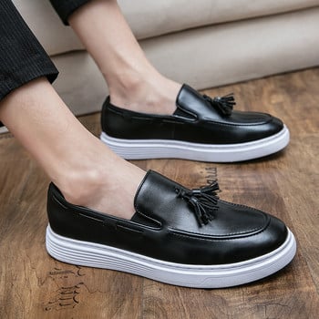 2023 Мъжки кожени обувки за рокля Дизайнерски маркови обувки Класически пискюл Brogue Мъжки обувки Официални обувки Bullock Shoes Zapatillas Hombre