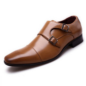 Pantofi Mocasini Bărbați Dublu-Călugăr Elegant Brand Italian Slip-On Pria Sepatu Marime Mari
