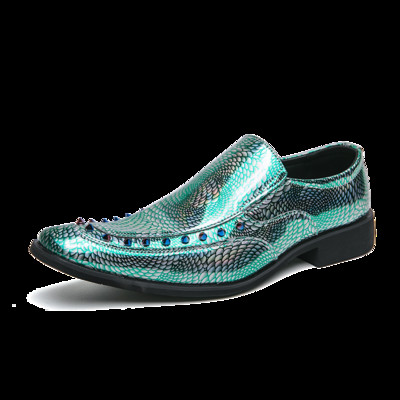 Férfi Alkalmi Cipők Luxus Márka Kiváló minőségű Point Toe Chelsea Férfi Cipők Párok Csillogó bőr bulicipők Zapatos De Vestir