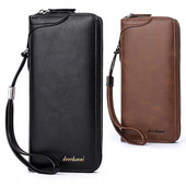 Vyriška piniginė Minkšta PU Oda Piniginės su užtrauktuku Vyriški Piniginės Rankinės Rankinės Piniginės Piniginės Krepšiai Monetos Piniginė Kišeninis kortelių laikiklis