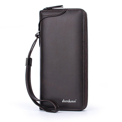 Vyriška piniginė Minkšta PU Oda Piniginės su užtrauktuku Vyriški Piniginės Rankinės Rankinės Piniginės Piniginės Krepšiai Monetos Piniginė Kišeninis kortelių laikiklis