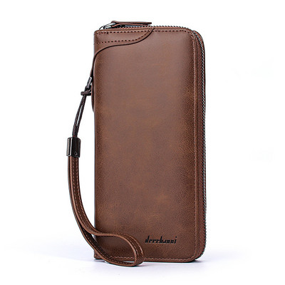 Vyriška piniginė Minkšta PU Oda Piniginės su užtrauktuku Vyriški Piniginės Rankinės Rankinės Piniginės Piniginės Krepšiai Monetos Piniginė Kišeninis kortelių laikiklis