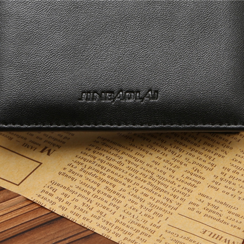 Piniginė Men Small Bifold Business Pocket Money Kreditinės kortelės laikiklis