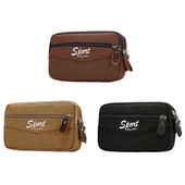 Vyriška lauko juosmens piniginė su užtrauktuku Drobė „Sport Fanny“ Daugiafunkcinis diržo krepšys