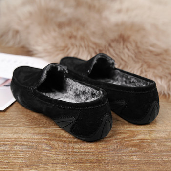 Χειμερινά Loafers Ανδρικά Παπούτσια Νέα Μόδα Ανδρικά παπούτσια για βάρκα Comfy Suede γνήσιο δερμάτινο φλατ Ανδρικά κλασικά ανδρικά παπούτσια casual υψηλής ποιότητας