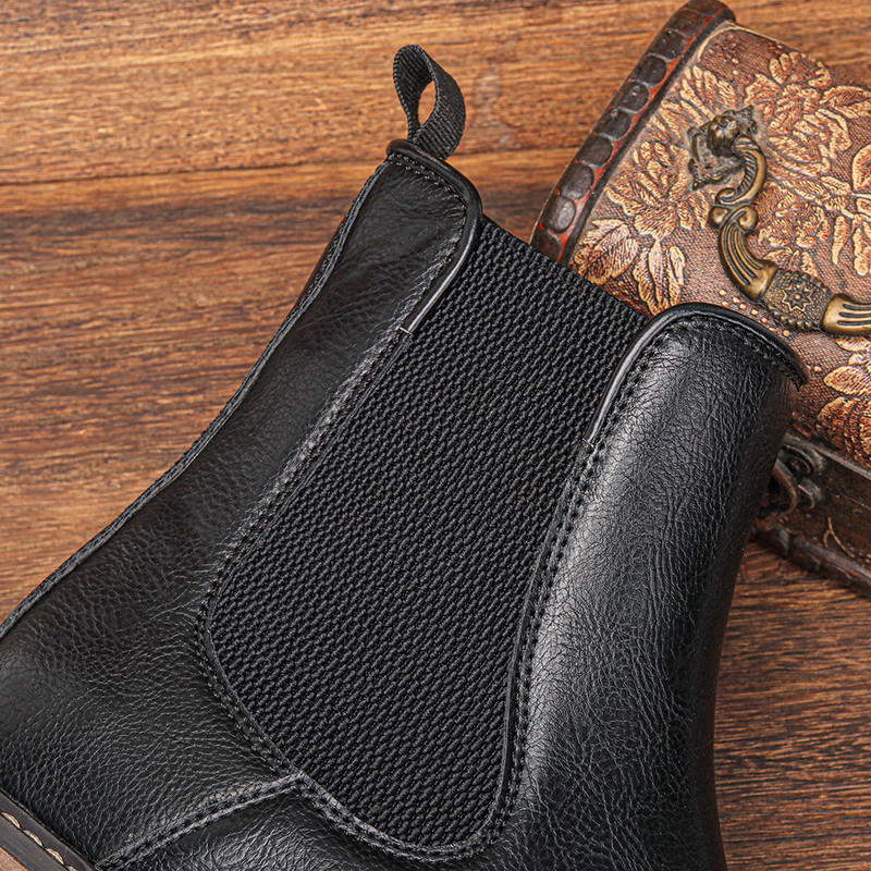 39~48 Kožne čizme vrhunske kvalitete, udobne modne brogue marke Chelsea čizme #AL668