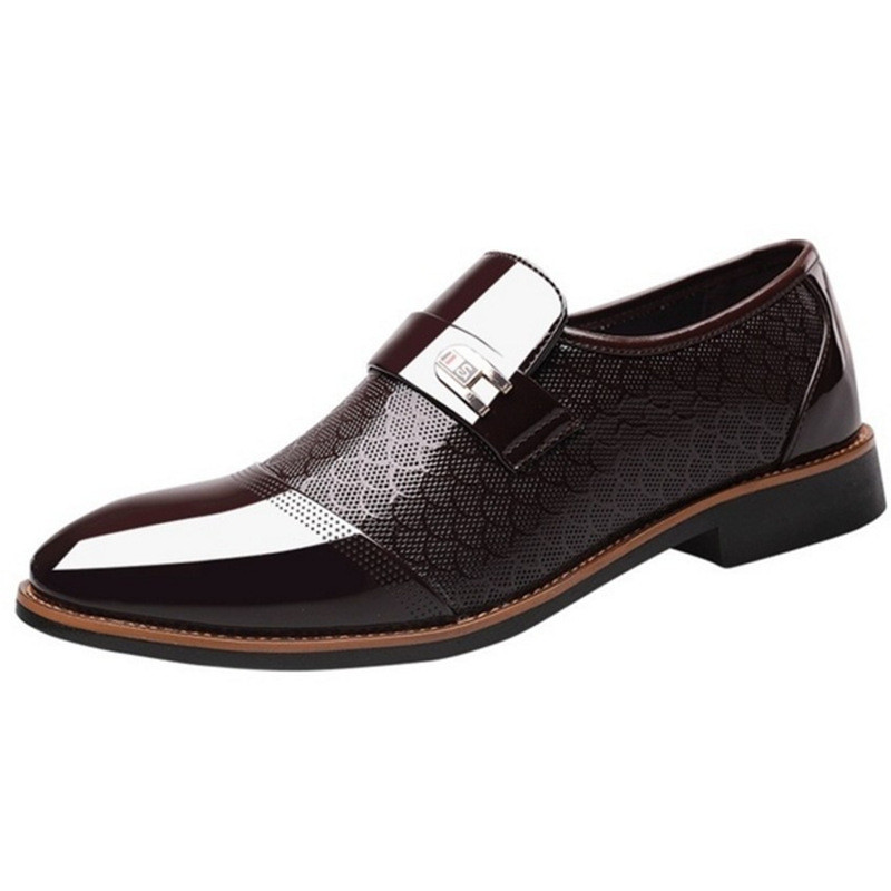 Pantofi formali negri italieni Mocasini Barbati Pantofi pentru rochie de nunta Pantofi Oxford din piele lacuita pentru barbati Chaussures Hommes En Cuir