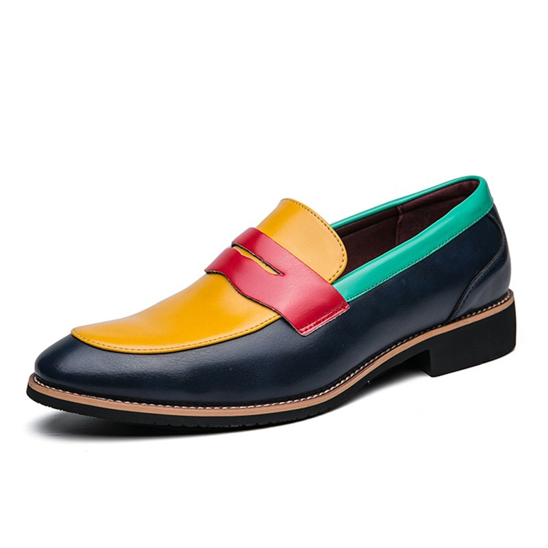 Vjenčane kožne oksfordke muške velike veličine 48 47 46 svečane cipele Naklizane prozračne cipele za vožnju u više boja Penny mokasine sa šiljatim prstima