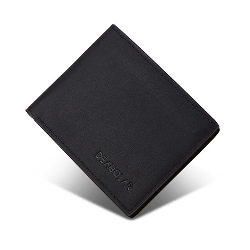 Muški kratki novčanici od čvrste PU kože, modni, mekani, višenamjenski, torbica za novac, poslovna torbica za mlade, dar za tatu