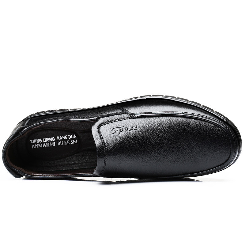 Nou 2021 pantofi de rochie pentru bărbați respirabil, de vârstă mijlocie, afaceri cu vârf rotund, încălțăminte de nuntă pentru bărbați, plat