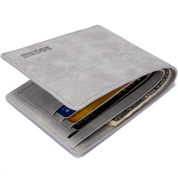 Νέα μόδα ανδρικά πορτοφόλια Διπλό πορτοφόλι ταυτότητας Θήκη για κέρματα τσέπες τσέπες με φερμουάρ Ανδρικό πορτοφόλι με τσάντα νομισμάτων Δώρο 2022