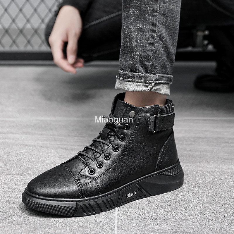 Noi pantofi de lucru înalți pentru bărbați Cizme cu platformă Cizme de calitate la modă Cizme de iarnă în aer liber Cizme casual pentru bărbați Mărime mare 47 48