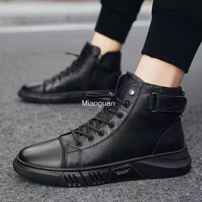 Noi pantofi de lucru înalți pentru bărbați Cizme cu platformă Cizme de calitate la modă Cizme de iarnă în aer liber Cizme casual pentru bărbați Mărime mare 47 48