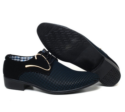 Esküvői Üzleti ruha Éjszakai klubok Oxfords Légáteresztő munka fűzős cipők Divat férfi bőrcipők