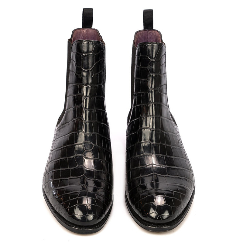 Dėdė Saviano Juodi Žieminiai Vyriški Batai Batai Darbiniai Batai Pridėti Velvet Mados Dizainerio Batai Vyriški Šilti Neslystantys Oda