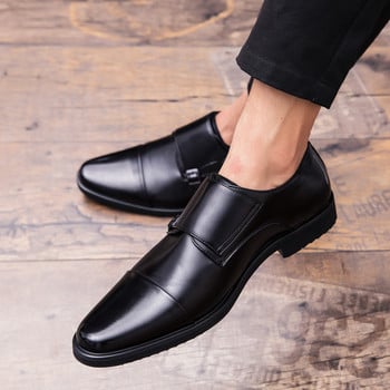 Мъжки Оксфордски обувки Луксозни мъжки рокли обувки с връзки Британски бизнес ежедневни обувки Мъжки сватбени обувки Chaussure Homme