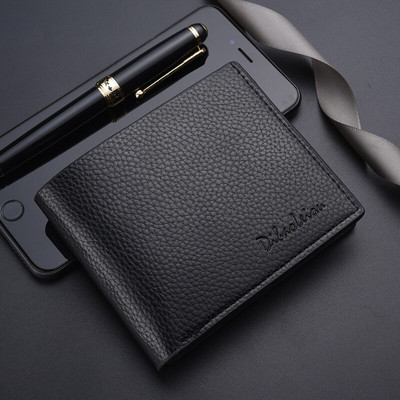 Poșetă scurtă pentru bărbați, imprimeu lichi, stil casual englezesc, cu fermoar, portofel pentru carduri de credit