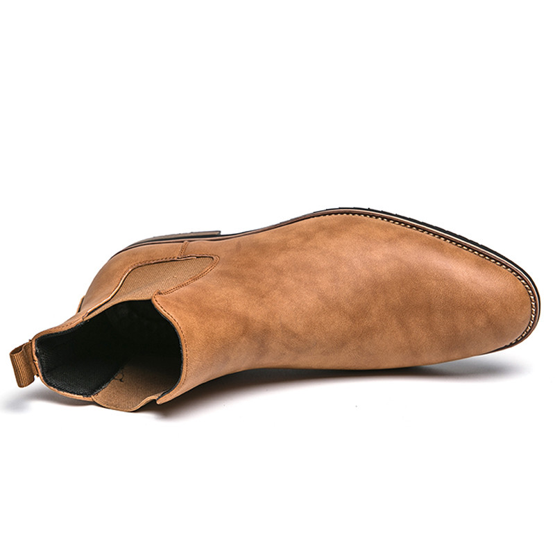 Cizme Chelsea In Stil Britanic Pentru Barbati Cizme Ankel Cizme Business Rochie Antumn Bota Masculina Pantofi Piele Despicat