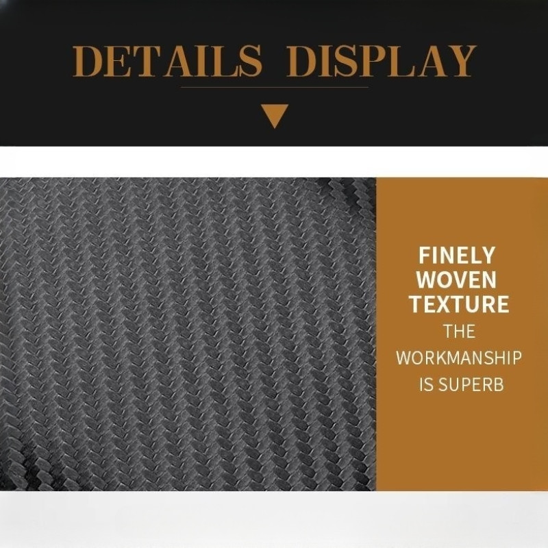 Novi muški novčanik od ugljičnih vlakana, držač kartice, muški vodoravni novčanik s integriranim patentnim zatvaračem