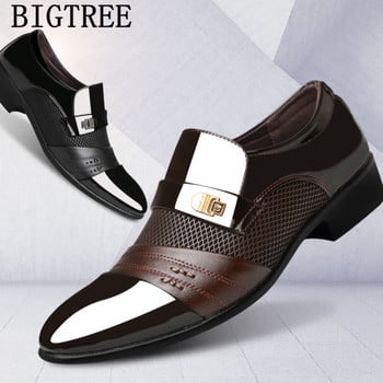 Италиански мокасини Мъжки обувки Сватбени Оксфордски обувки за мъже Официални обувки Мъжки мъжки рокли обувки Zapatos De Hombre De Vestir Formal 2023