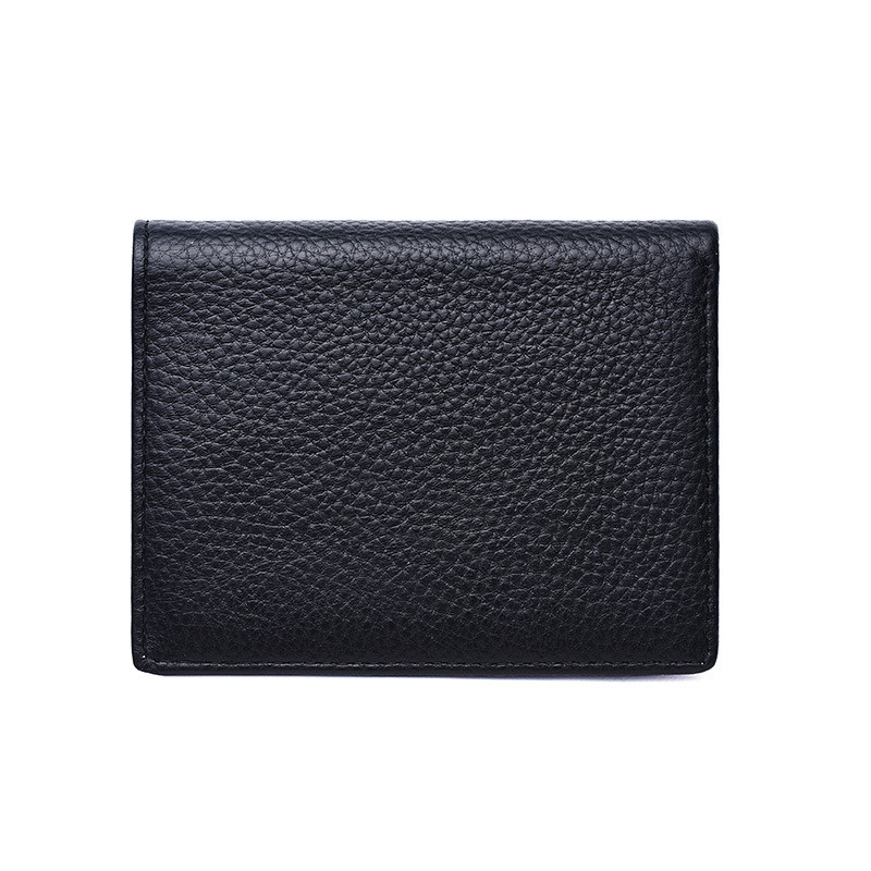 DEABOLAR vyrų retro stiliaus karvės odos trumpa piniginė Aukštos kokybės daugiafunkcinis ID Kreditinis vairuotojo pažymėjimo krepšys