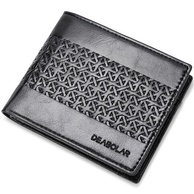 2023 Moda Geometrie Dungi Embossing Piele Portofel din piele cu două ori mai multe sloturi pentru card Suport card Poșeta pentru monede