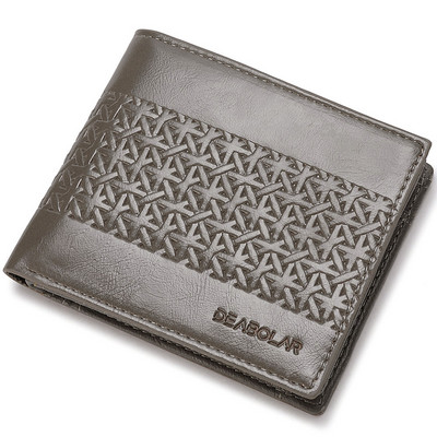 2023 Moda Geometrie Dungi Embossing Piele Portofel din piele cu două ori mai multe sloturi pentru card Suport card Poșeta pentru monede