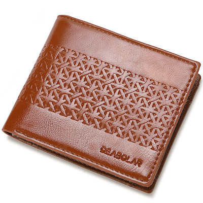 2023 Moda Geometrie Dungi Embossing Piele Portofel din piele cu două ori mai multe sloturi pentru card Suport card Poșeta pentru monede