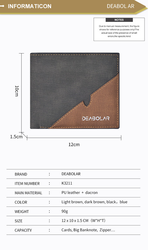 Jaunų vyrų senovinė odinė trumpa piniginė su užtrauktuku užsegama kišene, keliomis kortelių angomis ir skaidriu ID langu