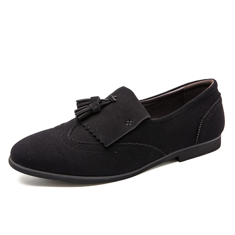 Avalynė Vyriška Suknelė Batai Didelis Dydis 38-48 Vestuviniai Vyriški Brogues Mėlyna Juoda Kutas Vyriška Suknelė Loafers Patogūs biuro batai