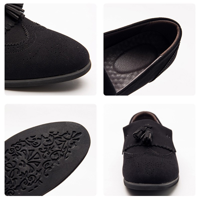 Avalynė Vyriška Suknelė Batai Didelis Dydis 38-48 Vestuviniai Vyriški Brogues Mėlyna Juoda Kutas Vyriška Suknelė Loafers Patogūs biuro batai