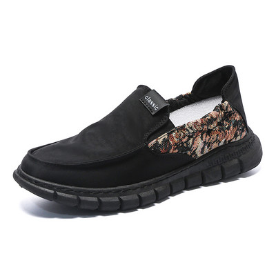 Vyriški plokšti Loaferiai 2023 m. Nauja mada, drobė, laisvalaikio avalynė Mokasinai, kvėpuojantys sportbačiai Comfort Flats Zapatillas Hombre vyriški batai